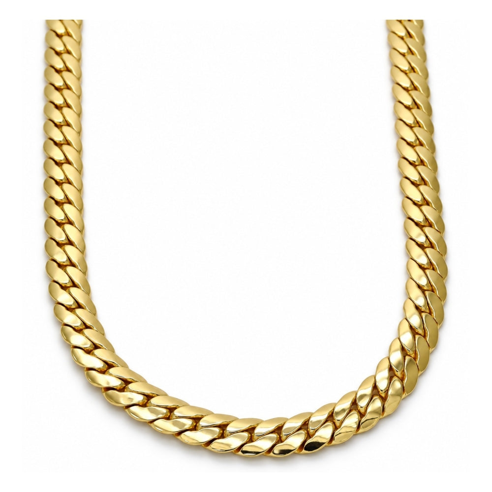 Gold Tone Basic Necklace, Polished, Golden Finish