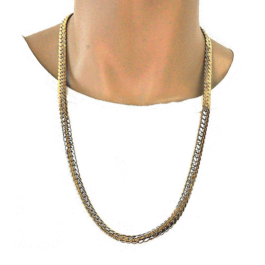 Gold Tone Basic Necklace, Polished, Golden Finish