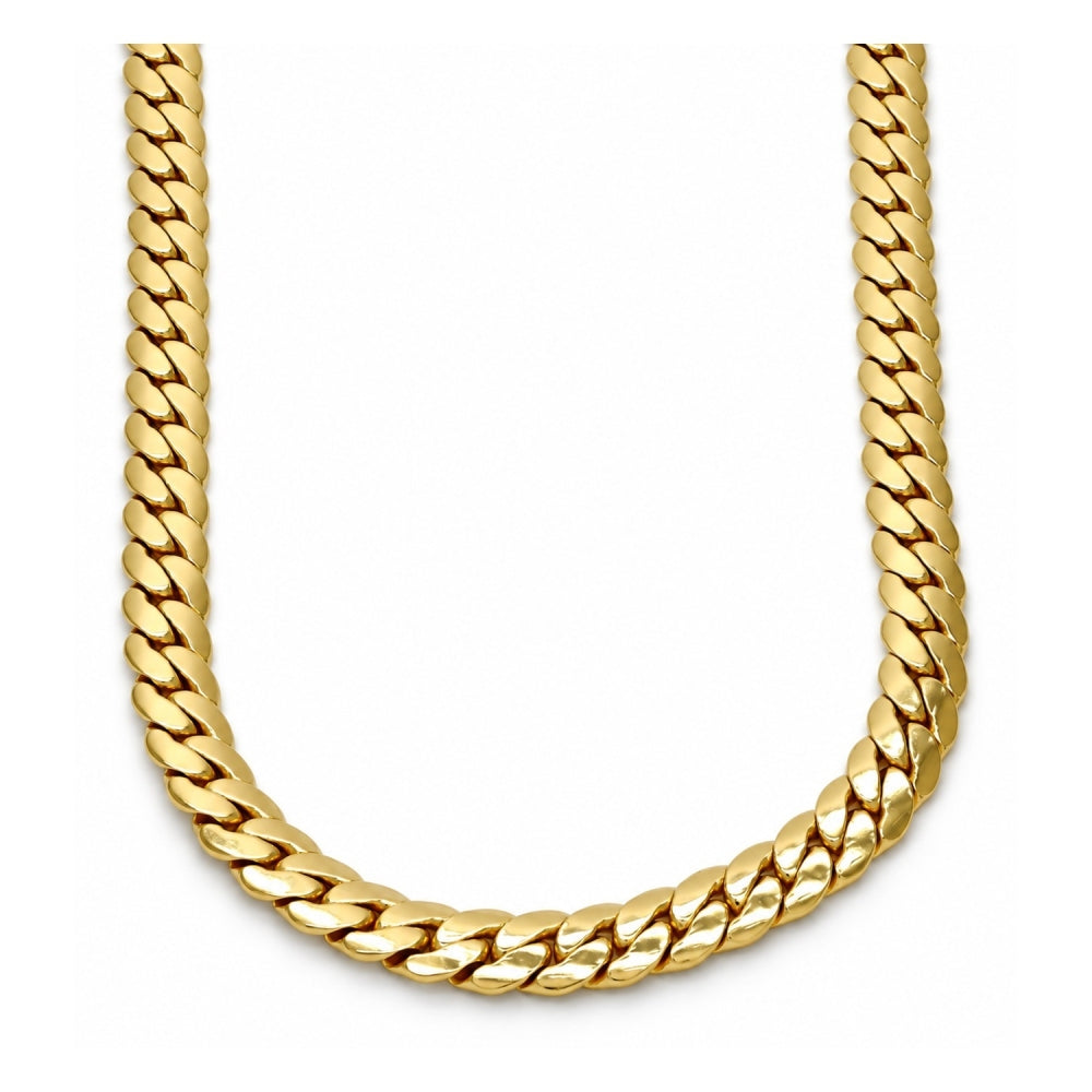Gold Tone Basic Necklace, Polished, Golden Finish