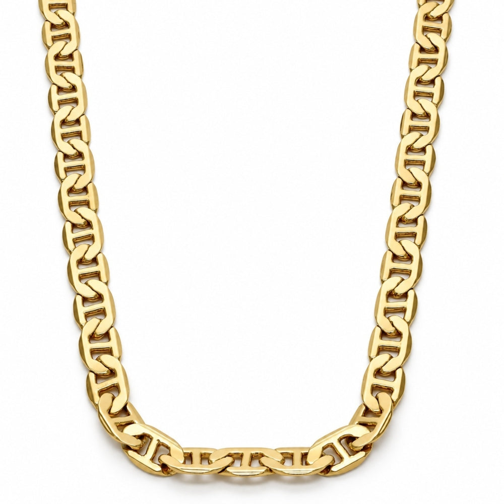 Gold Tone Basic Necklace, Mariner Design, Polished, Golden Finish