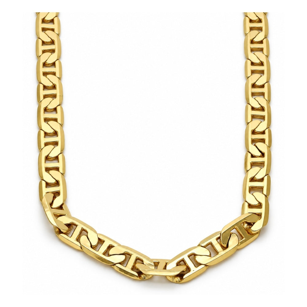 Gold Tone Basic Necklace, Mariner Design, Polished, Golden Finish