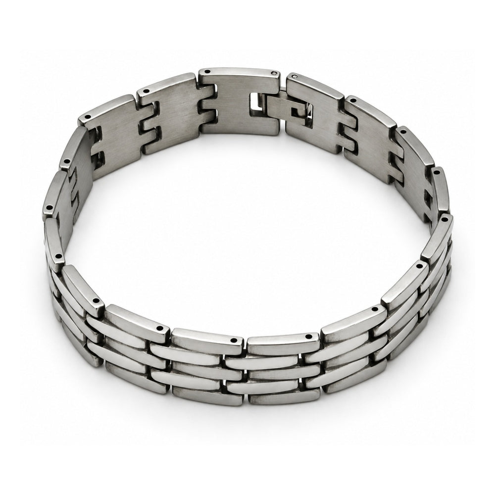 Stainless Steel Solid Bracelet, Polished, Steel Finish