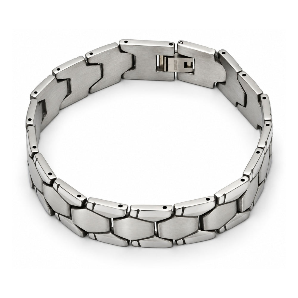 Stainless Steel Solid Bracelet, Polished, Steel Finish