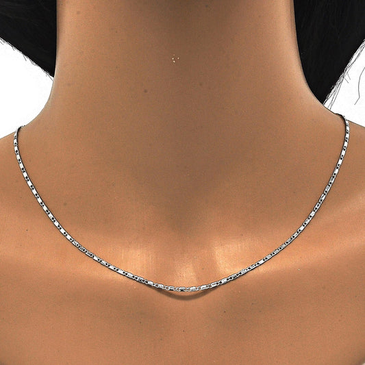 Rhodium Gold Filled Basic Necklace, Polished, Rhodium Finish