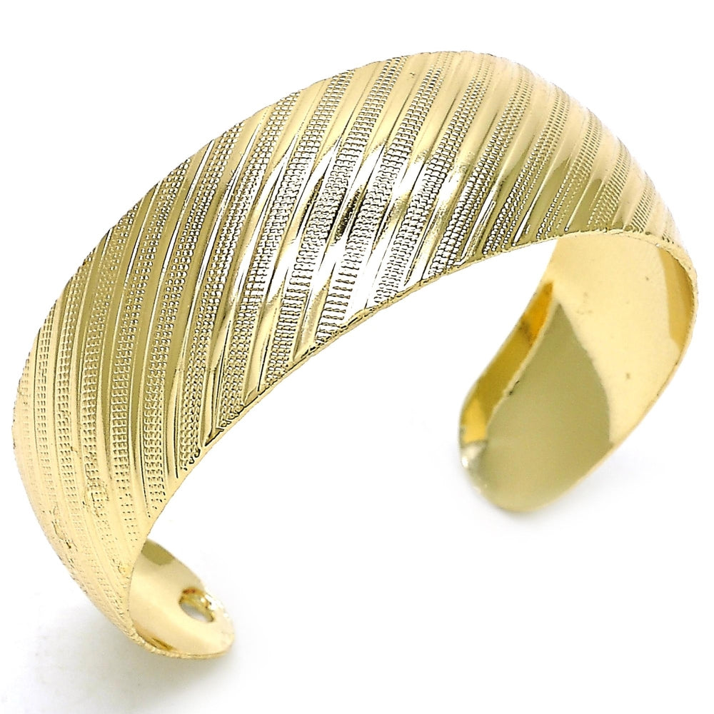 Oro Laminado Individual Bangle, Gold Filled Style Polished, Golden Finish
