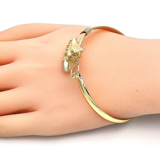 Oro Laminado Individual Bangle, Gold Filled Style Polished, Golden Finish