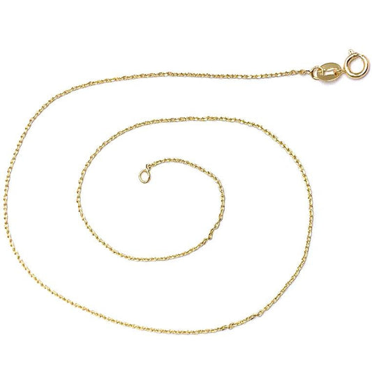Oro Laminado Basic Necklace, Gold Filled Style Rolo Design, Polished, Golden Finish