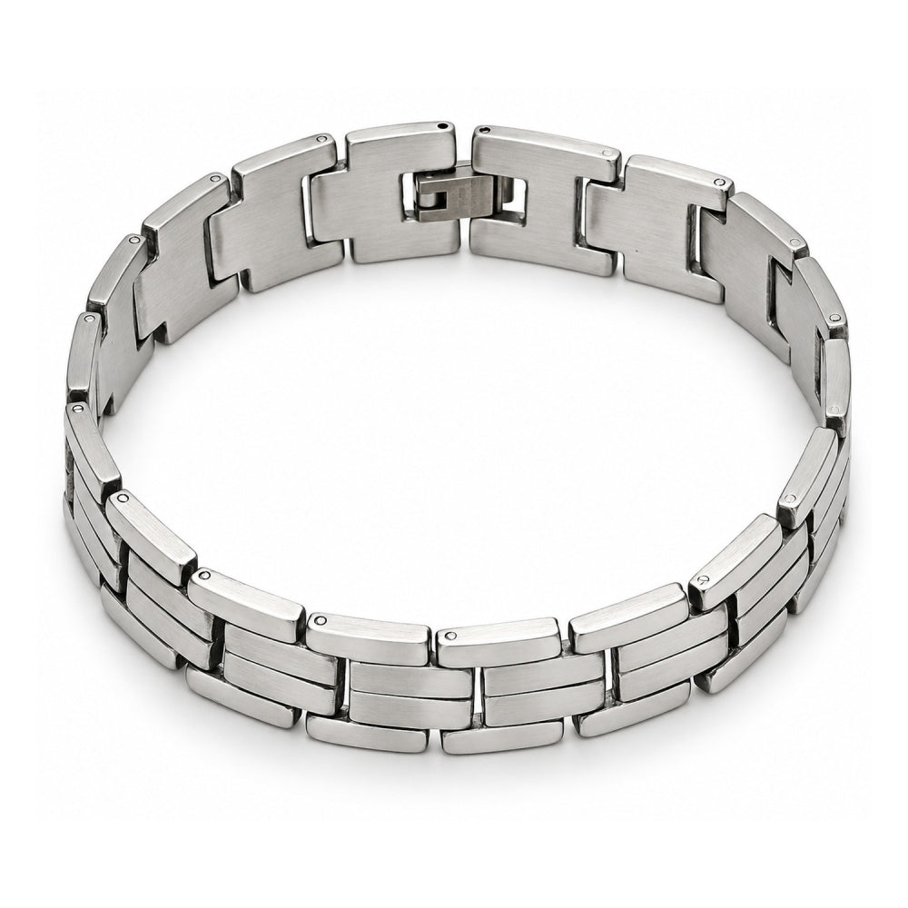Stainless Steel Solid Bracelet, Polished, Steel Finish
