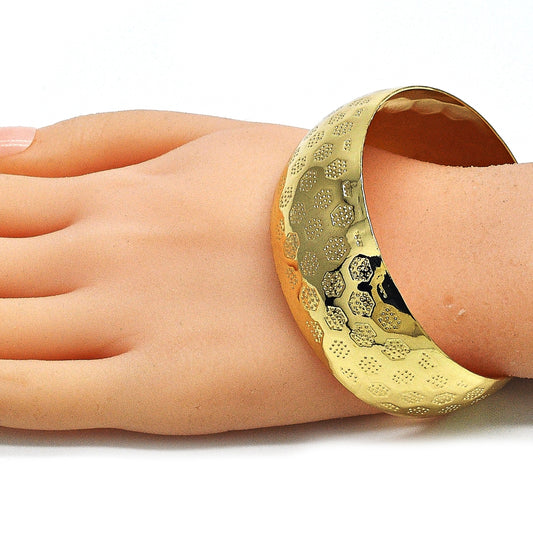 Oro Laminado Individual Bangle, Gold Filled Style Polished, Golden Finish