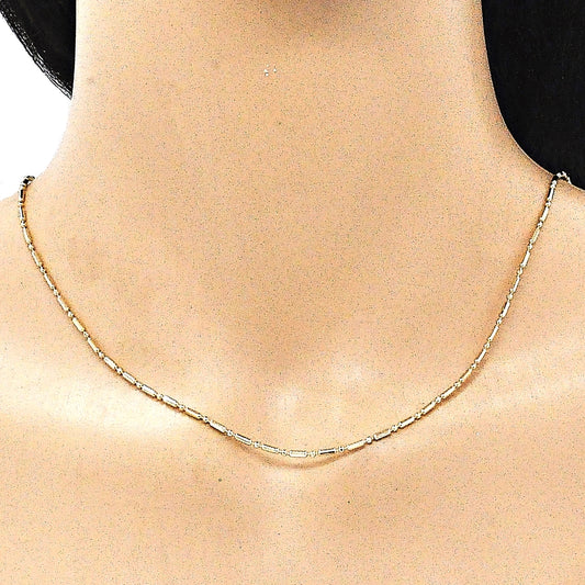 Oro Laminado Basic Necklace, Gold Filled Style Polished, Golden Finish