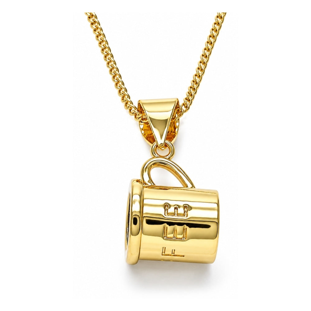 Oro Laminado Pendant Necklace, Gold Filled Style Polished, Golden Finish