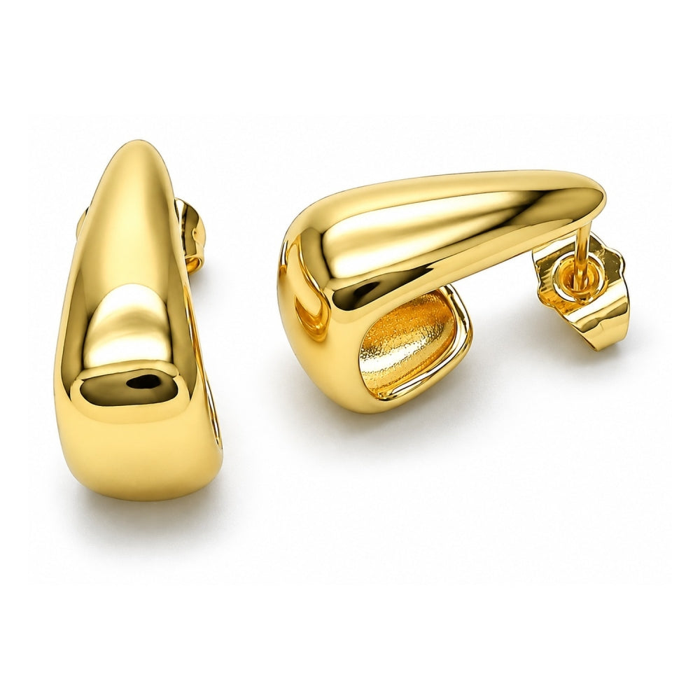 Oro Laminado Small Hoop, Gold Filled Style Polished, Golden Finish