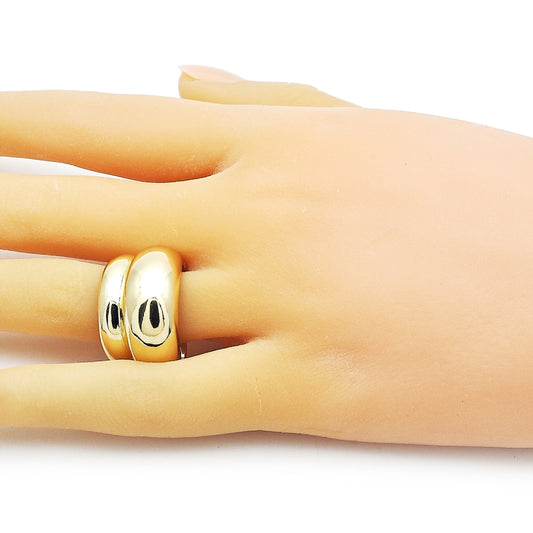Oro Laminado Elegant Ring, Gold Filled Style Polished, Golden Finish