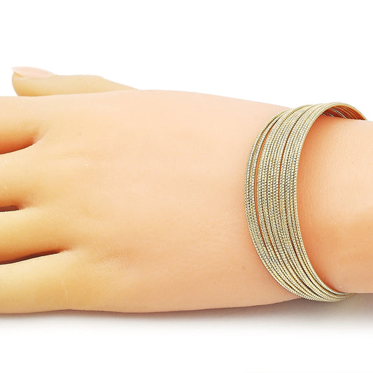 Oro Laminado Individual Bangle, Gold Filled Style Polished, Golden Finish