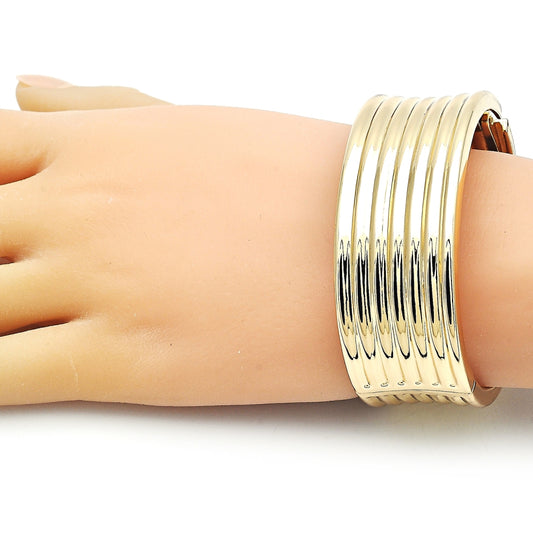 Oro Laminado Individual Bangle, Gold Filled Style Polished, Golden Finish