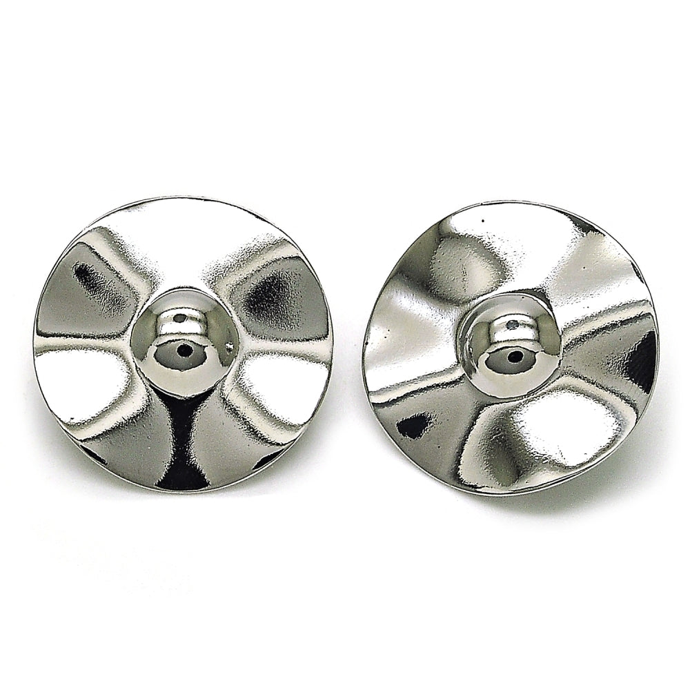 Rhodium Gold Filled Stud Earring, Polished, Rhodium Finish