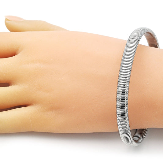 Stainless Steel Fancy Bracelet, Polished, Steel Finish