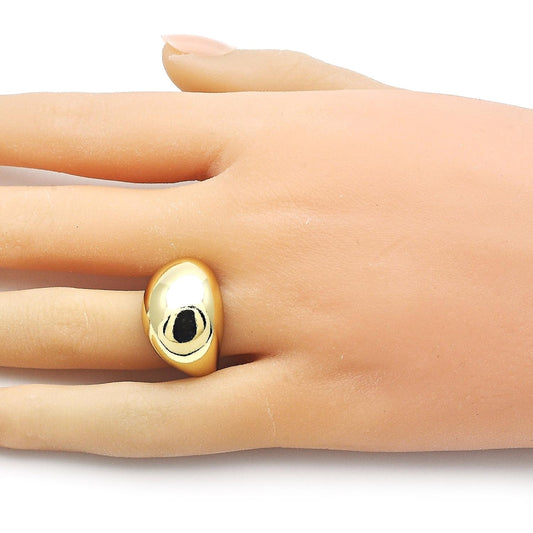 Oro Laminado Elegant Ring, Gold Filled Style Ball Design, Polished, Golden Finish