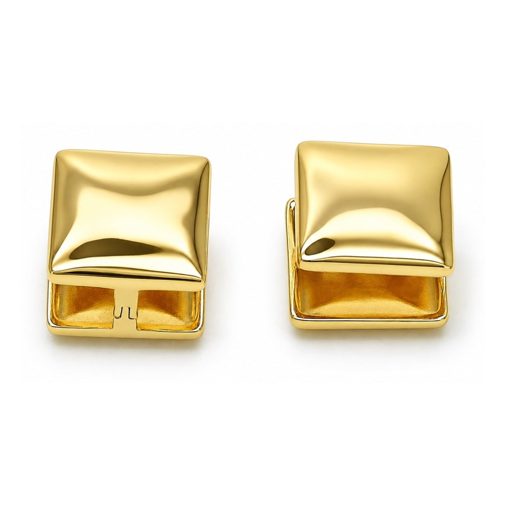 Oro Laminado Huggie Hoop, Gold Filled Style Polished, Golden Finish