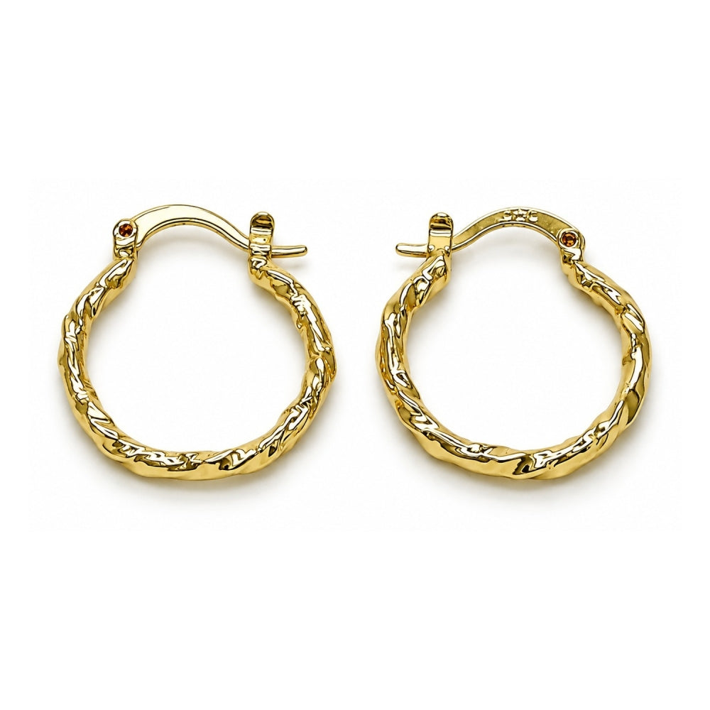 Oro Laminado Small Hoop, Gold Filled Style Polished, Golden Finish
