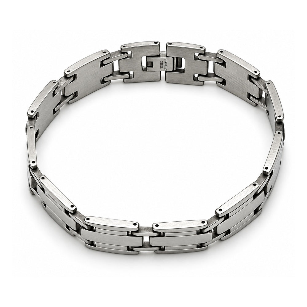 Stainless Steel Solid Bracelet, Polished, Steel Finish