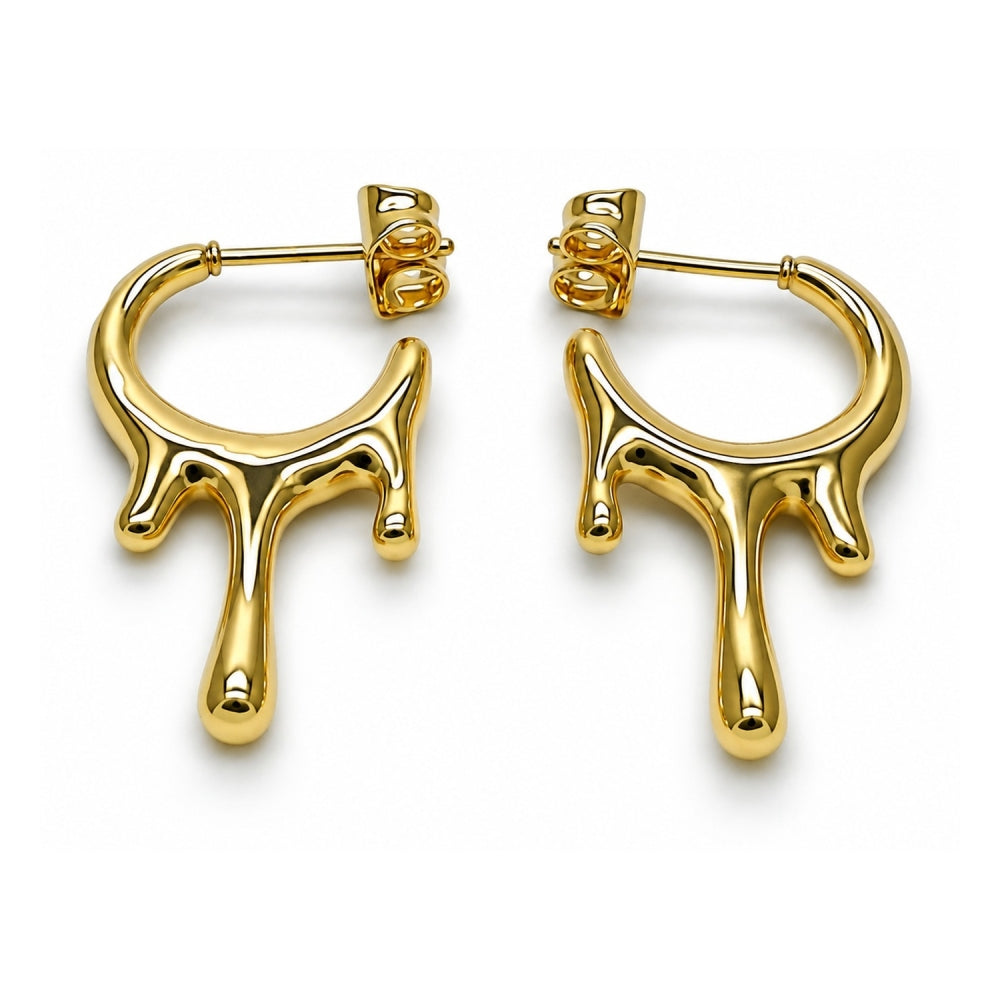 Oro Laminado Small Hoop, Gold Filled Style Polished, Golden Finish