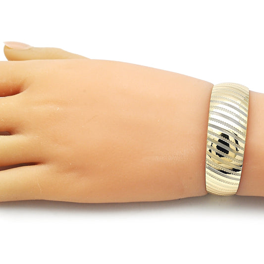 Oro Laminado Individual Bangle, Gold Filled Style Polished, Golden Finish