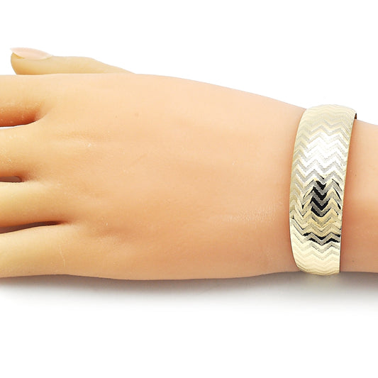 Oro Laminado Individual Bangle, Gold Filled Style Polished, Golden Finish