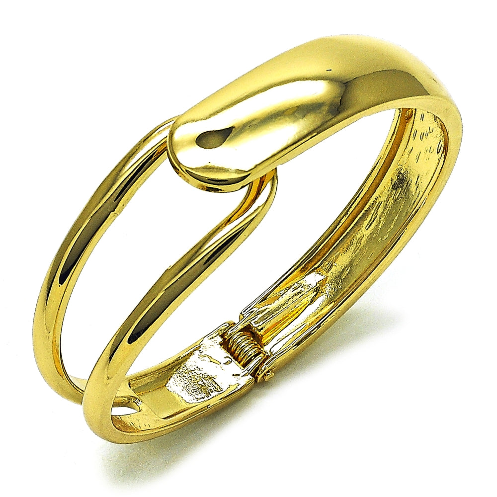 Oro Laminado Individual Bangle, Gold Filled Style Polished, Golden Finish