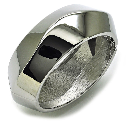 Rhodium Gold Filled Individual Bangle, Polished, Rhodium Finish
