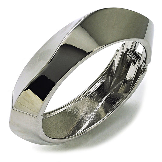 Rhodium Gold Filled Individual Bangle, Polished, Rhodium Finish