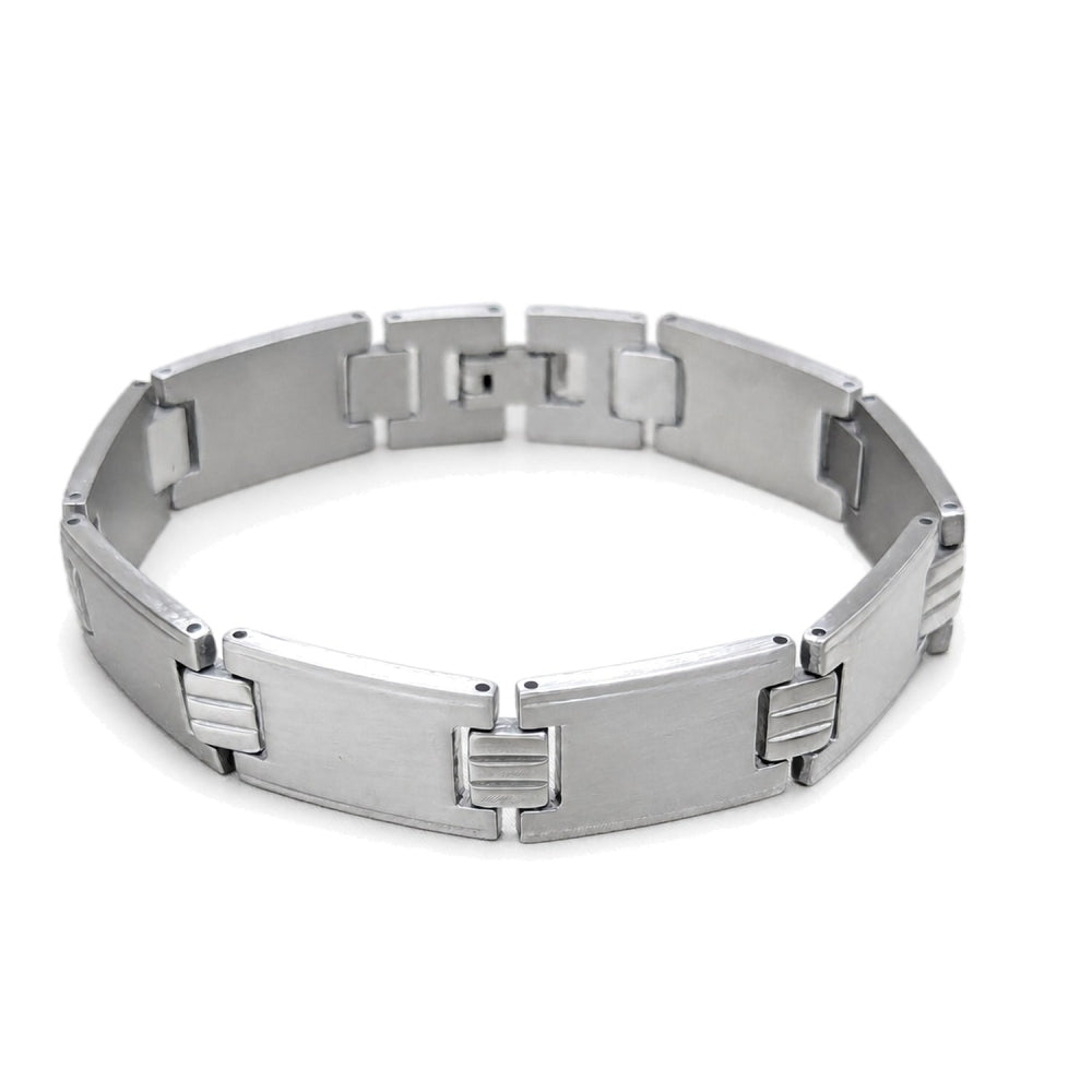 Stainless Steel Solid Bracelet, Polished, Steel Finish