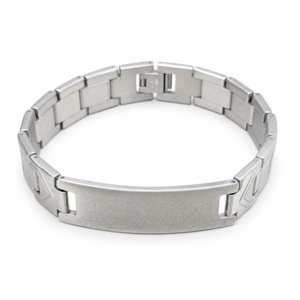 Stainless Steel Solid Bracelet, Polished, Steel Finish
