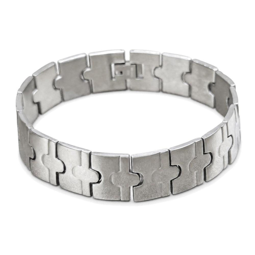 Stainless Steel Solid Bracelet, Polished, Steel Finish