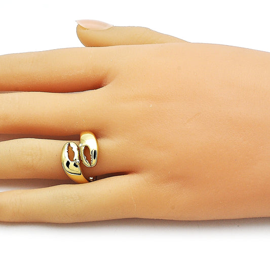 Oro Laminado Elegant Ring, Gold Filled Style Polished, Golden Finish