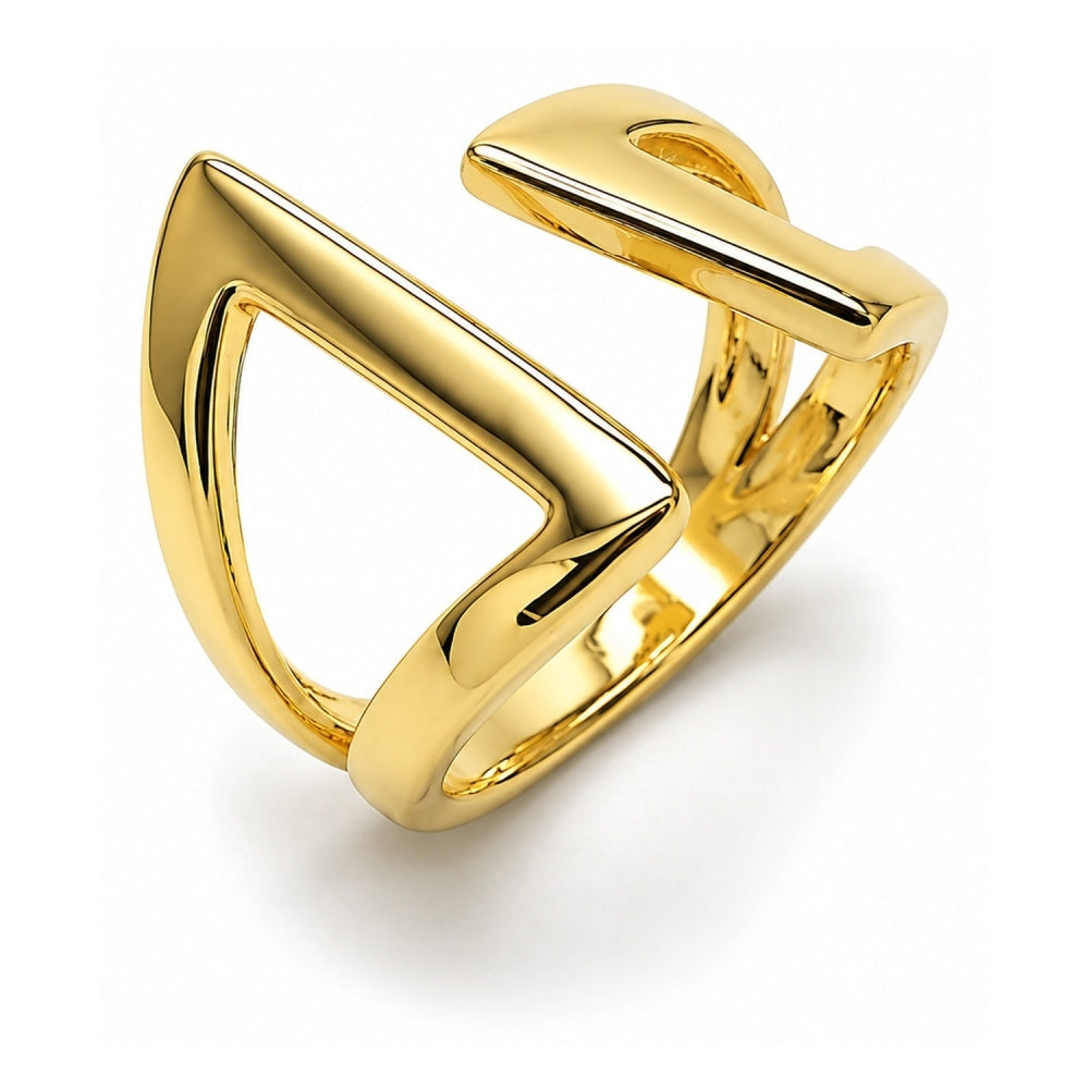 Oro Laminado Elegant Ring, Gold Filled Style Polished, Golden Finish