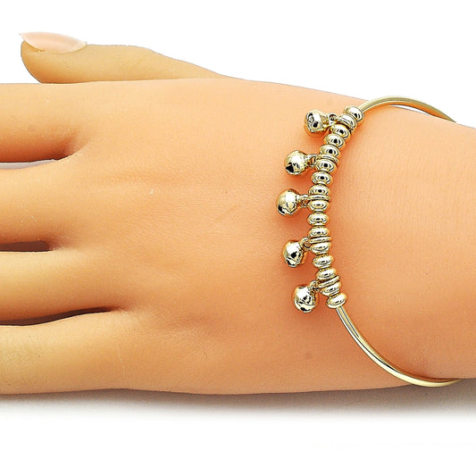 Oro Laminado Individual Bangle, Gold Filled Style Polished, Golden Finish