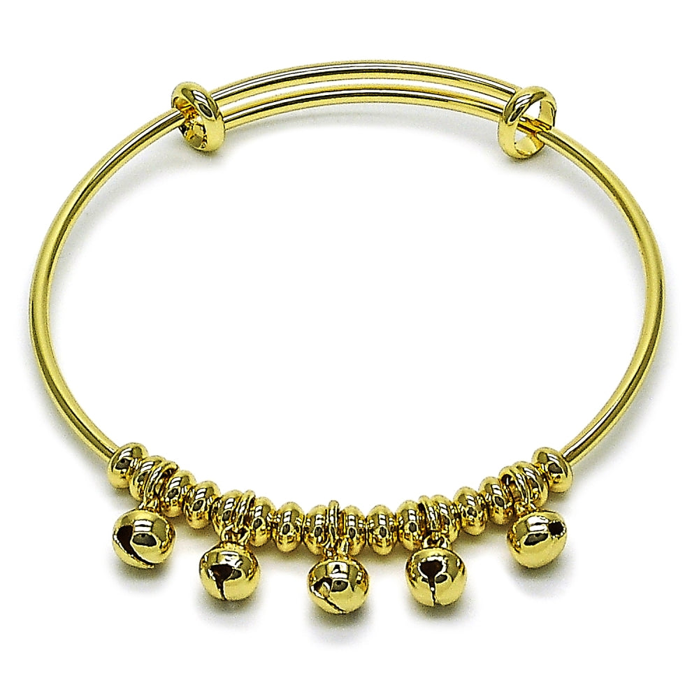 Oro Laminado Individual Bangle, Gold Filled Style Polished, Golden Finish