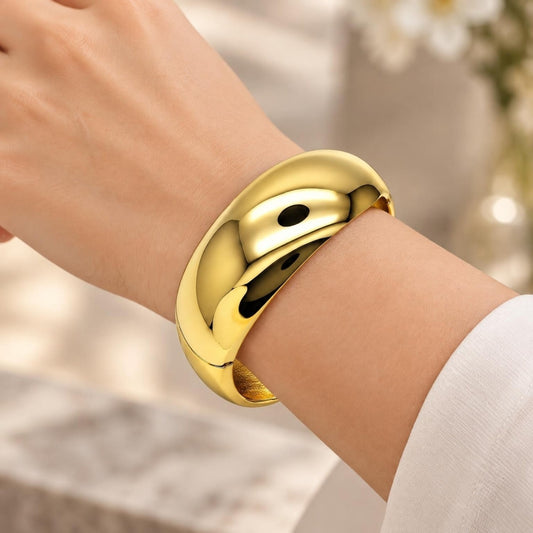 Oro Laminado Individual Bangle, Gold Filled Style Polished, Golden Finish