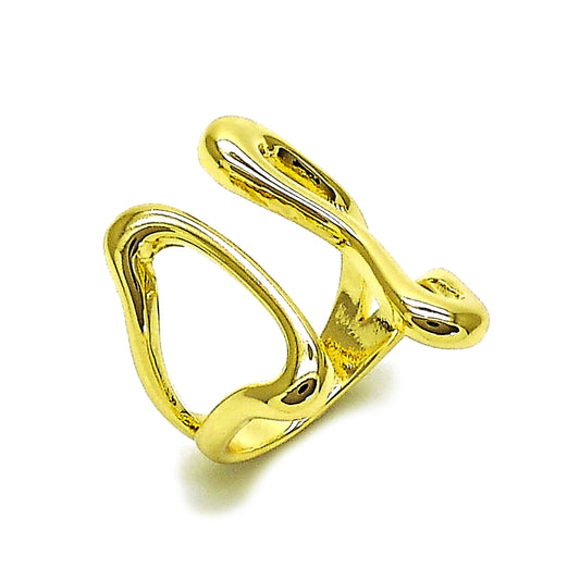 Oro Laminado Elegant Ring, Gold Filled Style Polished, Golden Finish