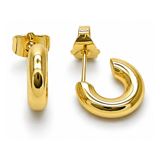 Oro Laminado Small Hoop, Gold Filled Style Polished, Golden Finish