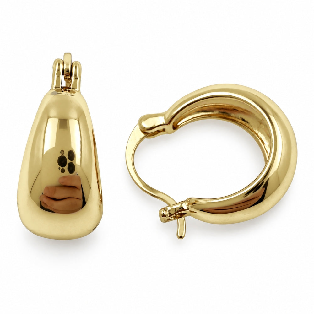 Oro Laminado Small Hoop, Gold Filled Style Polished, Golden Finish