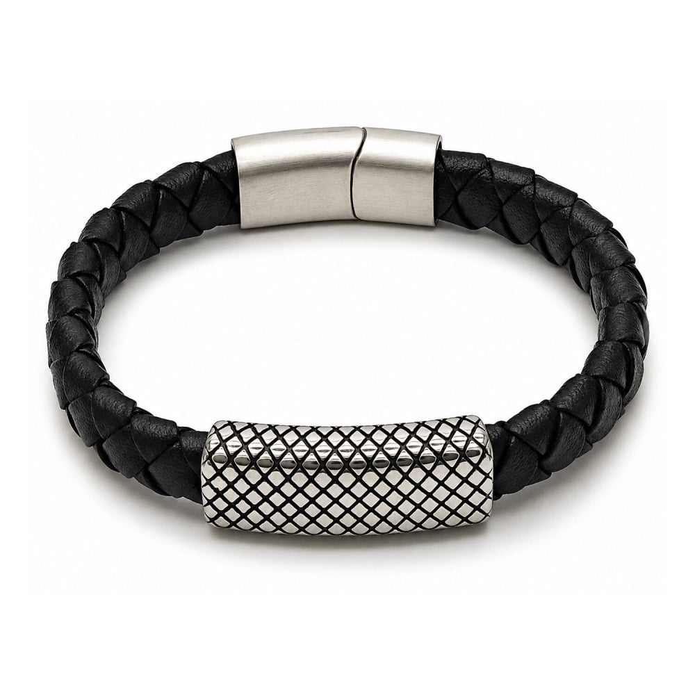 Stainless Steel Fancy Bracelet, Polished, Steel Finish