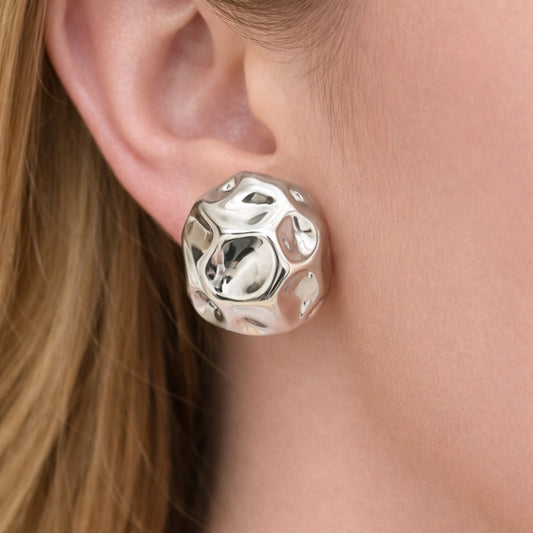 Rhodium Gold Filled Stud Earring, Polished, Rhodium Finish