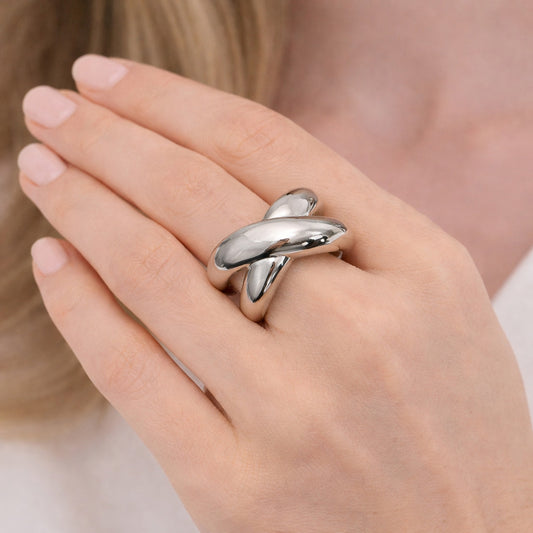 Rhodium Gold Filled Elegant Ring, Polished, Rhodium Finish