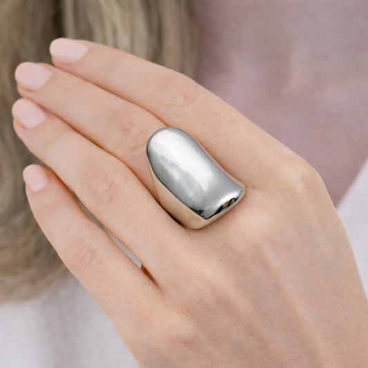 Rhodium Gold Filled Elegant Ring, Polished, Rhodium Finish