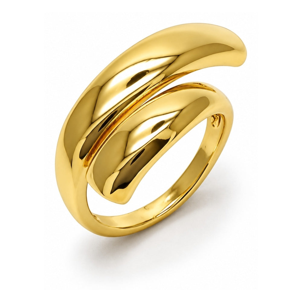 Oro Laminado Elegant Ring, Gold Filled Style Polished, Golden Finish