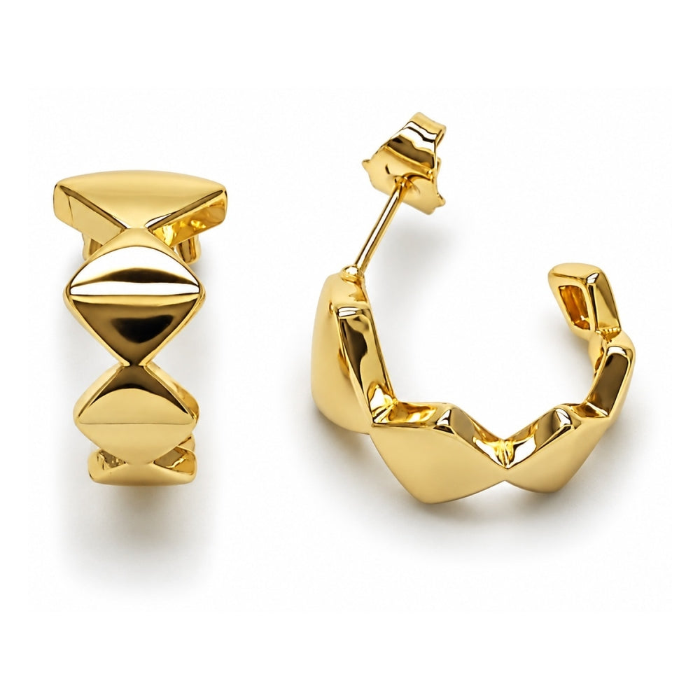 Oro Laminado Small Hoop, Gold Filled Style Polished, Golden Finish