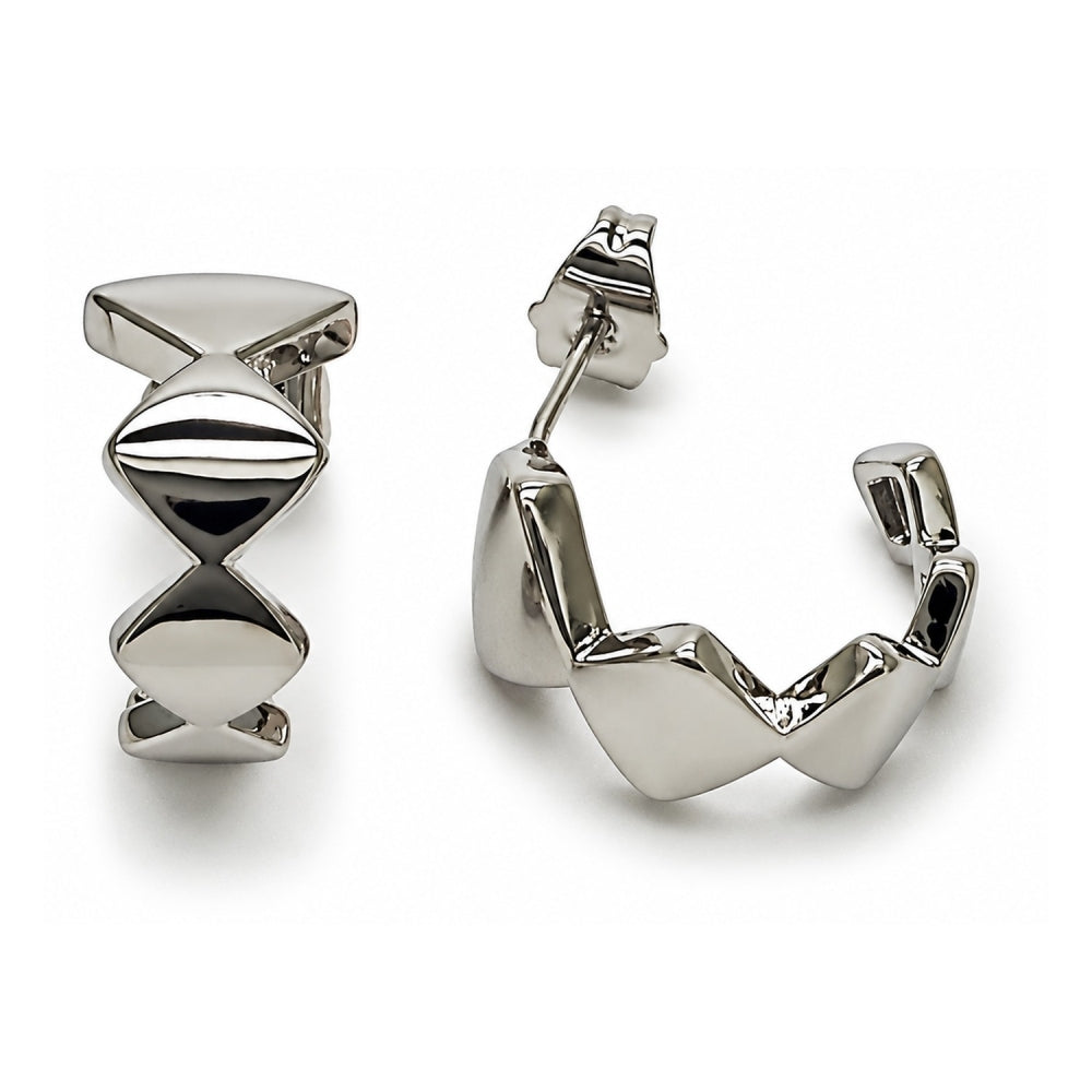 White Gold Filled Small Hoop, Polished, Rhodium Finish