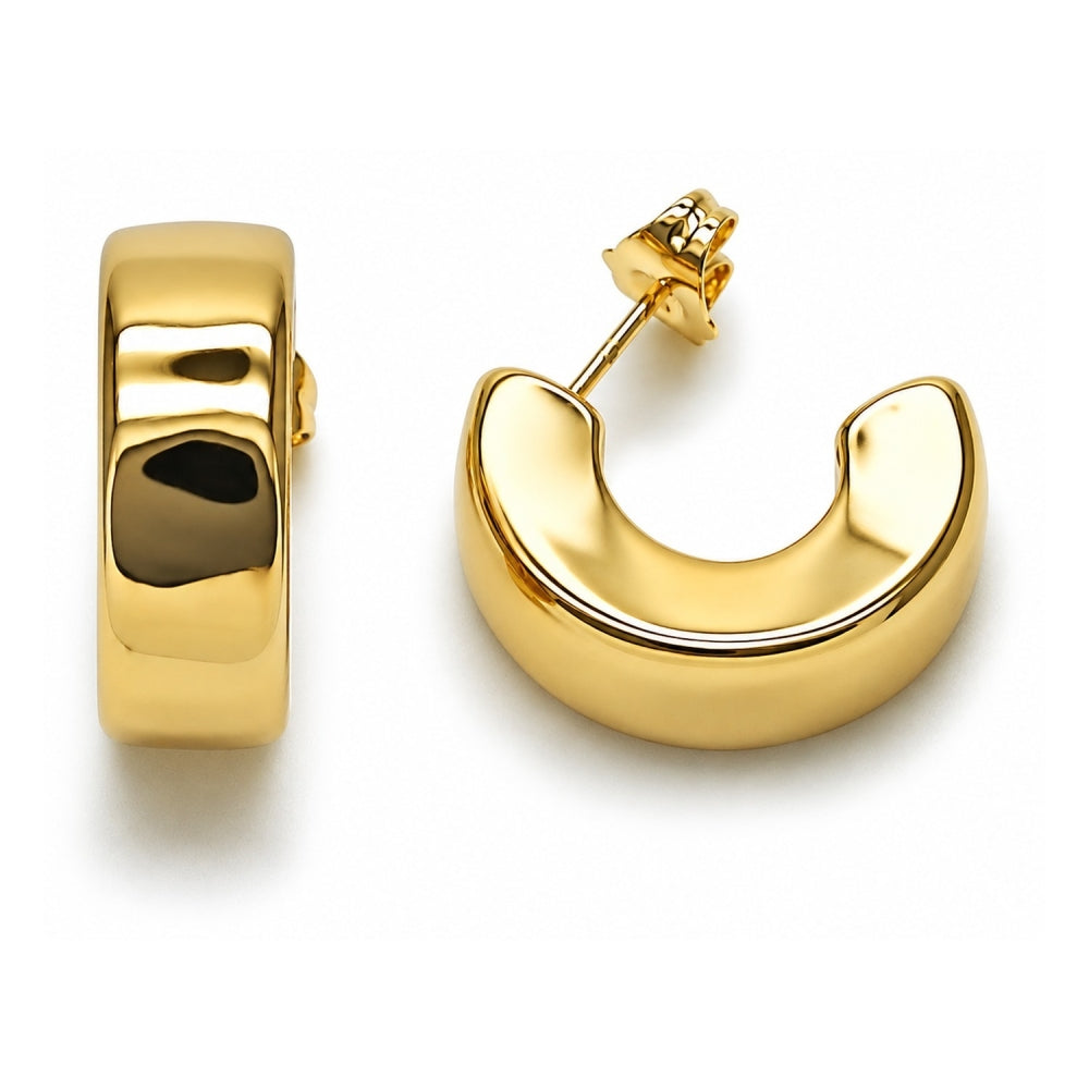 Oro Laminado Small Hoop, Gold Filled Style Polished, Golden Finish